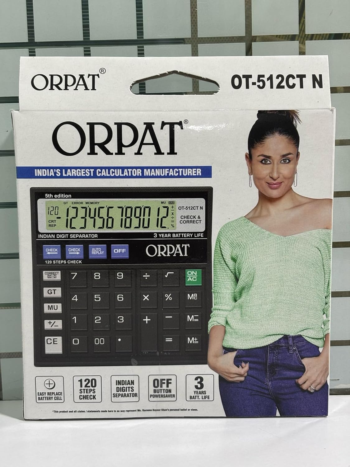 ORPAT OT-512CT N Basic Calculator (12 Digit)