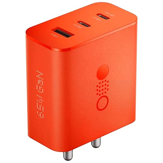 CMF BY NOTHING 65 W Gan 3 A Multiport Backcase For Mobile USB Type A Charger (Orange)