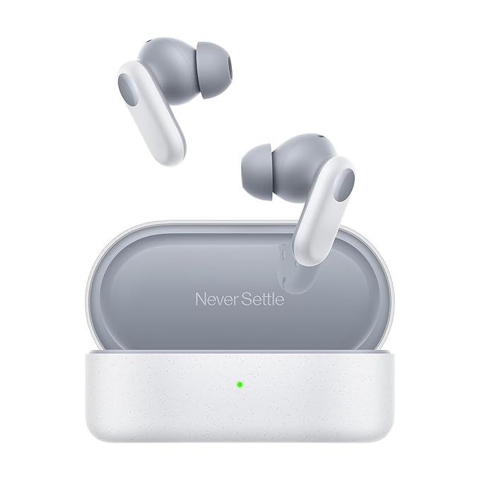 OnePlus Nord Buds 2r in Ear Earbuds with Dual Mic & AI Crystal Clear Call Bluetooth  (Misty Grey, True Wireless)