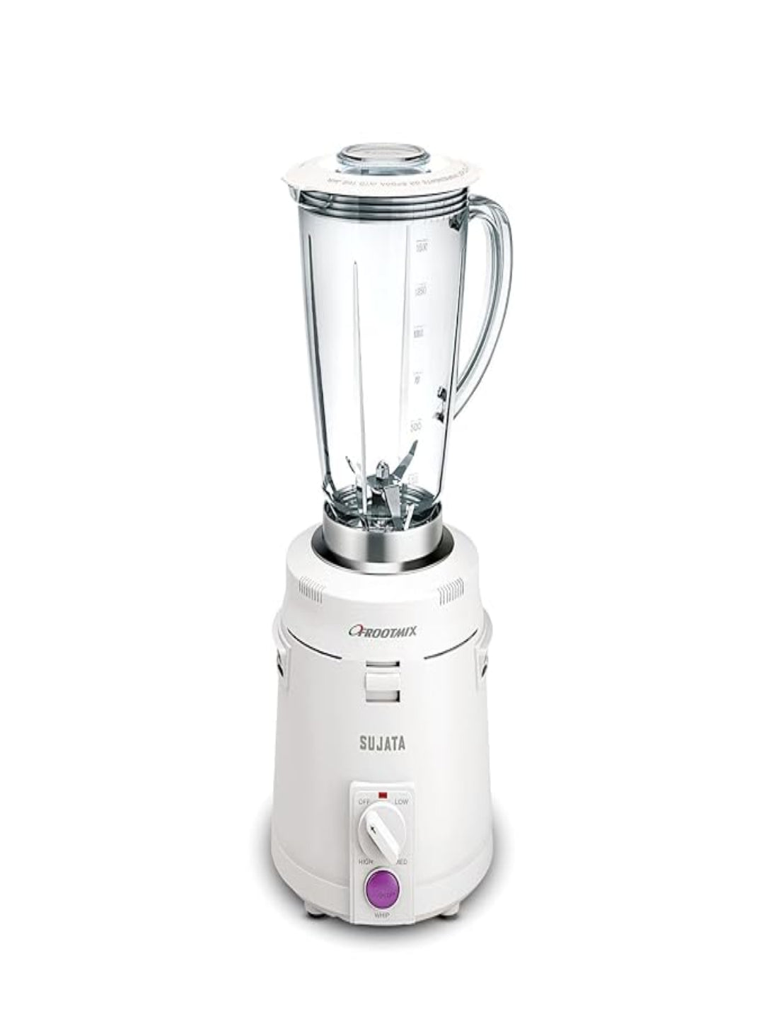 Sujata Frootmix Mixer Blender|900 Watts Double Ball Bearing Motor|22000 RPM|Non-Stop 90 Mins Running|1750ml Unbreakable Blender Jar with Heavy Metal Base| (White)