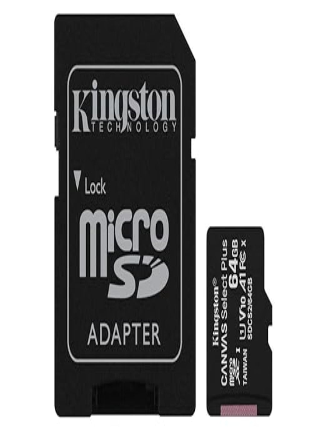 KINGSTON SDCS2/64GBIN Canvas Select Plus A1 64 GB MicroSDXC Class 10 100 MB/s Memory Card Compatible with Mobile  (With Adapter)