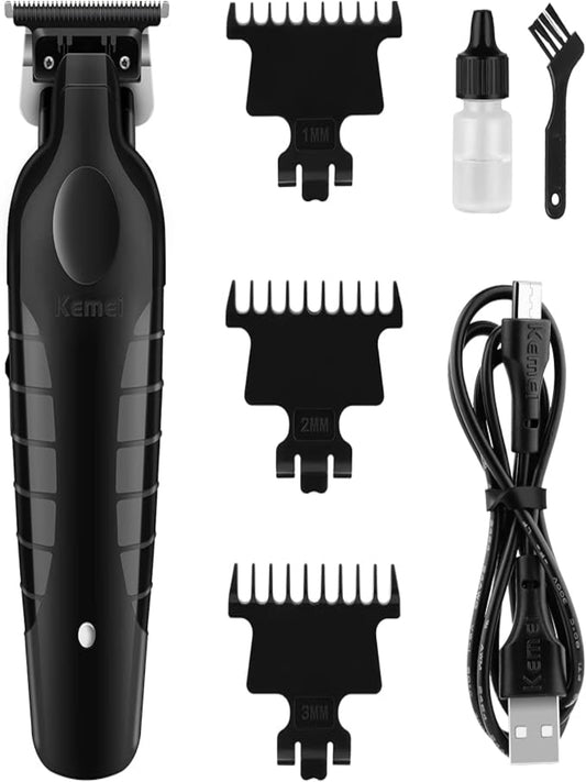 KM2299 Black Hair Clippers for Men USB Rechargeable Trimmer