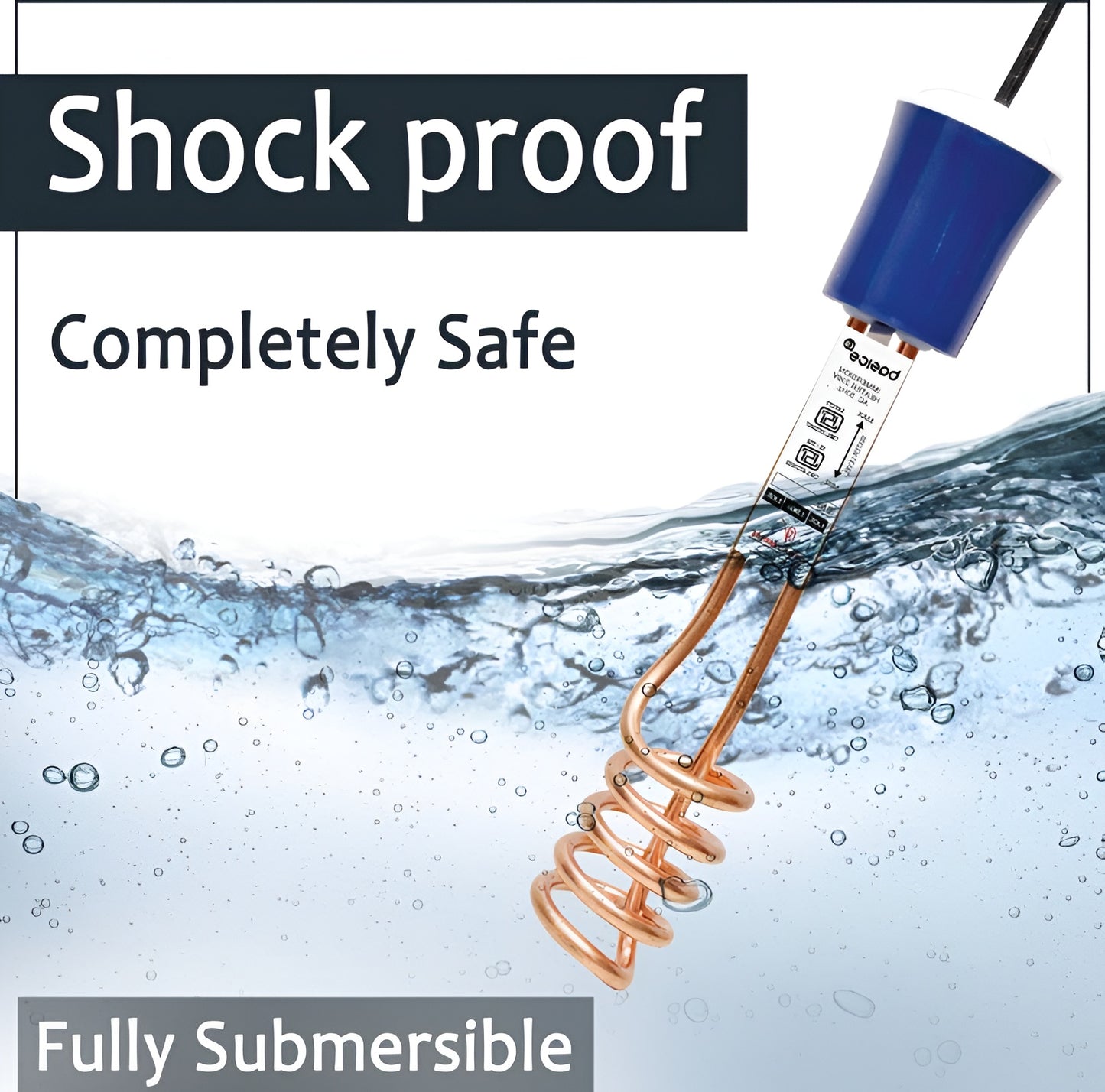 Basics IND Submersible NIH 430-05 1500 W Shock Proof Immersion Heater Rod  (Water)