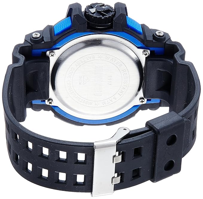 Skmei Men Black Dial & Black Straps Analogue and Digital Chronograph Watch 1117-BL