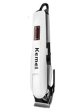 KEMEI 809 KM-809A Man's Trimmer And Electric Hair Clipper For Men | White & Black Rechargeable Professional Electric Hair Clipper
