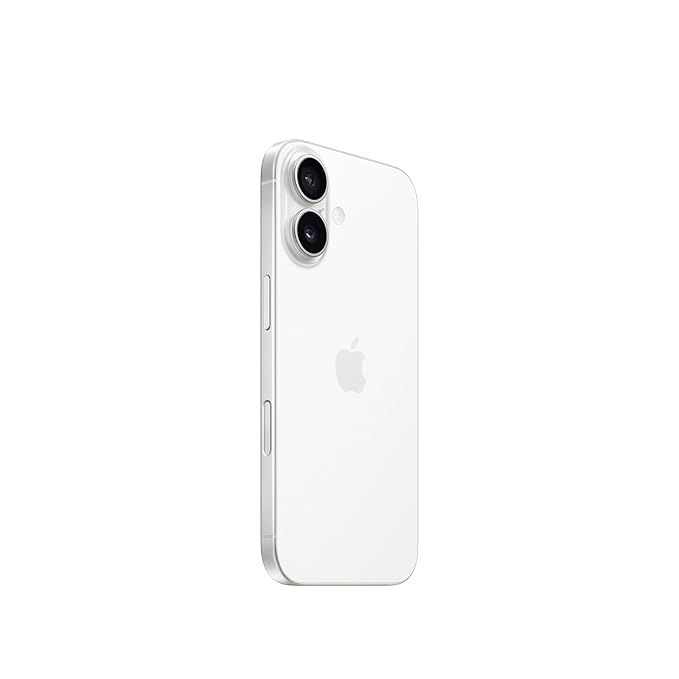 iPhone 16 128 GB: 5G Mobile Phone with Camera Control, A18 Chip and a Big Boost in Battery Life. Works with AirPods; White