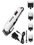 KEMEI 809 KM-809A Man's Trimmer And Electric Hair Clipper For Men | White & Black Rechargeable Professional Electric Hair Clipper