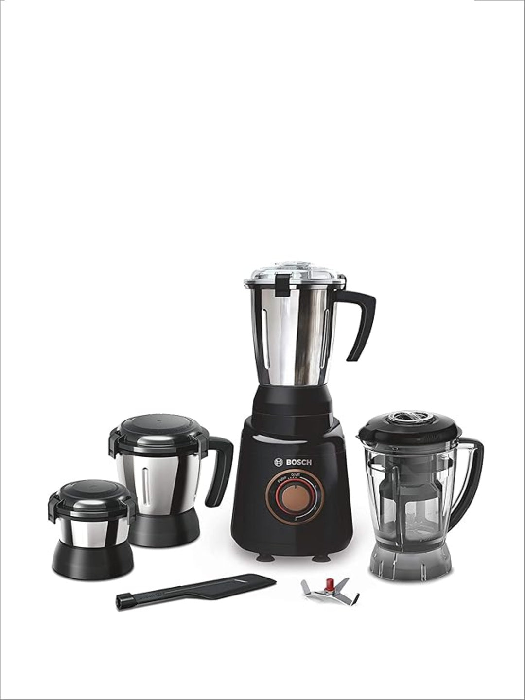 Bosch Bold 750Watt Mixer Grinder, Black MGM6644BIN