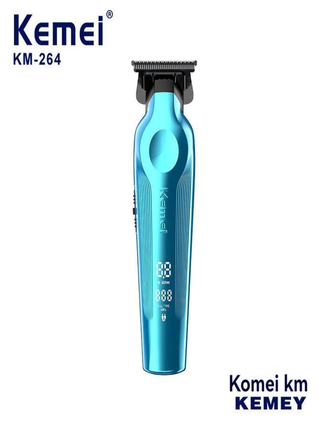 KEMEI Km-264 Salon Rechargeable Trimmer Clipper High Speed Motor Barber Hair Trimmer Clipper