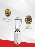 Sujata Frootmix Mixer Blender|900 Watts Double Ball Bearing Motor|22000 RPM|Non-Stop 90 Mins Running|1750ml Unbreakable Blender Jar with Heavy Metal Base| (White)