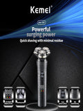 KMT85 3D Triple Floating Heads Blades Trimmer