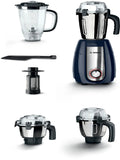 Bosch TrueMixx Pro Mixer Grinder MGM8842DIN 1000 W 4 Jars, Dark Blue