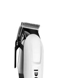 KEMEI 809 KM-809A Man's Trimmer And Electric Hair Clipper For Men | White & Black Rechargeable Professional Electric Hair Clipper