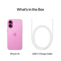 iPhone 16 128 GB: 5G Mobile Phone with Camera Control, A18 Chip and a Big Boost in Battery Life. Works with AirPods; Pink