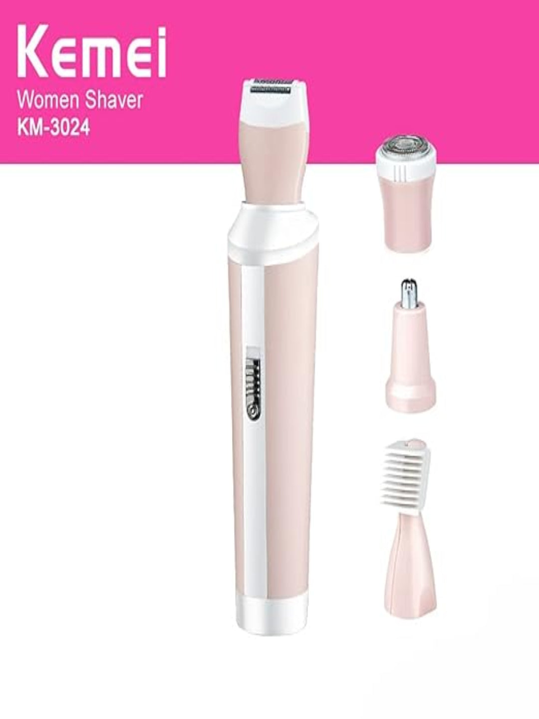 KM3024 Facial Hair Removal For Women,4 In 1 Hair Remover 