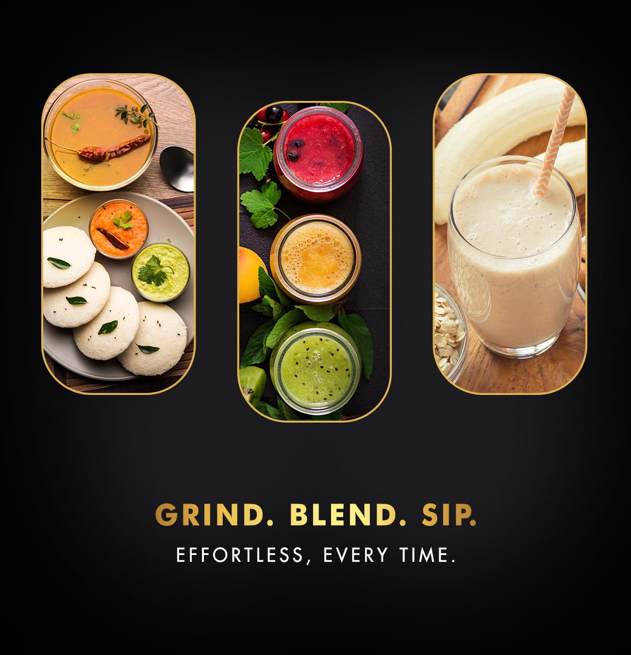 Sujata MG03 Mixer Grinder|1000 Watts Double Ball Bearing Motor|25000 RPM|Non-Stop 90 Mins Running|4 Jars including 1750ml Blender with Coconut Milk Extractor, 1500ml, 1000ml, 500ml Jar| (Black)