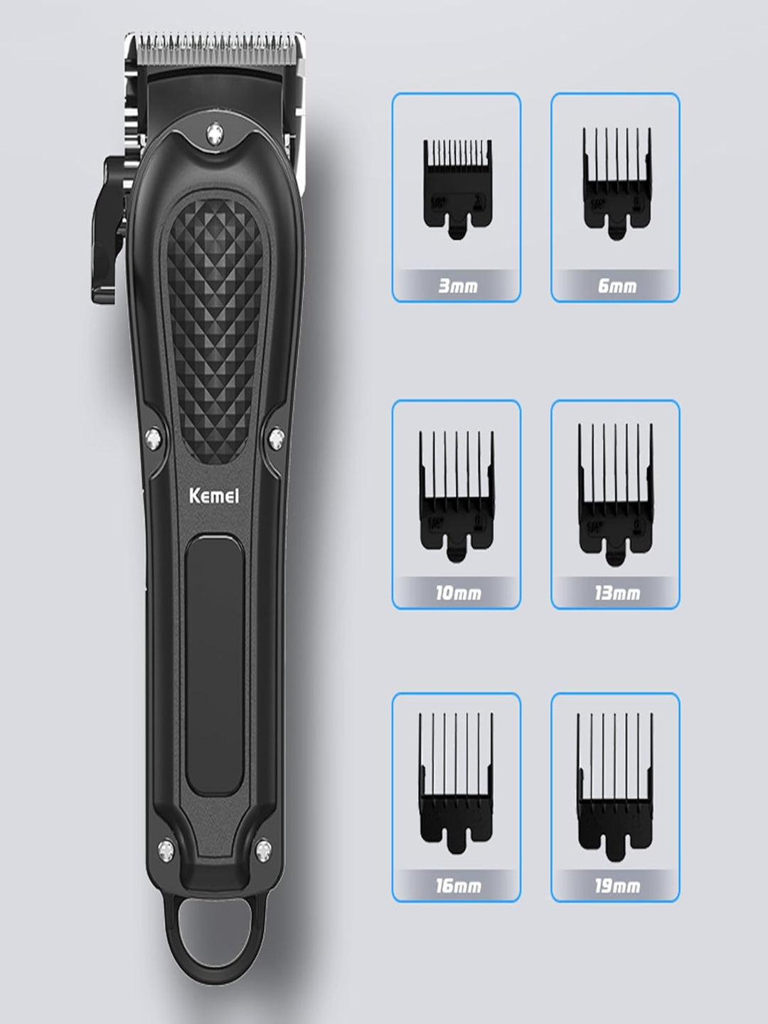 KMPG1071 Hair Clippers for Men Professional Cordless Trimmer Black